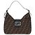 FENDI Zucca Canvas Mamma Baguette Shoulder Bag Brown Black - vista 13