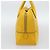 GUCCI Diamante Hand Bag Leather Yellow Silver 354332 - vista 3