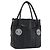 CHANEL Choco Bar Line Hand Bag Leather Black Silver CC