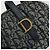 Christian Dior Trotter Canvas Double saddle Hand Bag Navy Gold - vista 18
