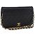 CHANEL Matelasse Chain Shoulder Bag Lamb Skin Black Gold CC