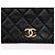 CHANEL Matelasse Chain Shoulder Bag Lamb Skin Black Gold CC - vista 19
