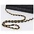 CHANEL Matelasse Chain Shoulder Bag Lamb Skin Black Gold CC - vista 7