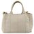 PRADA Canapa PM Hand Bag Canvas 2way Gray Gold - Ansicht 2
