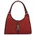GUCCI GG Canvas Jackie Hand Bag Red Silver 01719 - vista 13