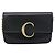 Chloé Bolsa de Ombro Chloe com Corrente em Couro Preto e Tom Dourado - vista 13