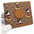 Gucci Cartera Brown Supreme Canvas GG Logo Mickey Mouse Print Castaño - vista 5