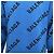 Balenciaga Oversized Wollstrickpullover mit kontrastierendem Allover-Logo und Rundhalsausschnitt Blau - Ansicht 3
