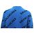 Balenciaga Oversized Wollstrickpullover mit kontrastierendem Allover-Logo und Rundhalsausschnitt Blau - Ansicht 7