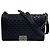 Chanel Boy Large Schultertasche aus Lammleder mit Vintage-Silberkette Schwarz