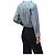 Hermès Giacca camicia in twill di cotone da donna Blu - vista 5