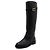 Autre Marque Botas largas de cuero negro con hebilla CD - vista 2