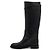 Autre Marque Botas largas de cuero negro con hebilla CD - vista 4