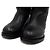 Autre Marque Botas largas de cuero negro con hebilla CD - vista 5