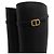 Autre Marque Botas largas de cuero negro con hebilla CD - vista 6