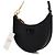 Valentino Borsa Hobo Logo con Catena Dorata Nero - vista 3