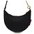 Valentino Borsa Hobo Logo con Catena Dorata Nero - vista 5