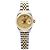 Rolex Datejust Damenuhr mit champagnerfarbenem Zifferblatt Golden