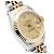 Rolex Datejust Damenuhr mit champagnerfarbenem Zifferblatt Golden - Ansicht 10