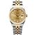 Rolex Orologio Automatico da Uomo Datejust Champagne Gold Diamond D'oro