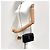 Autre Marque Mini Crossbody-Tasche mit Kette Schwarz mit silberner Hardware - Ansicht 3