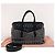 Miu Miu Borsa Tote Biker Punching Borsa a Tracolla Nera Nero - vista 5