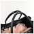 Miu Miu Borsa Tote Biker Punching Borsa a Tracolla Nera Nero - vista 9
