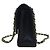 Chanel Borsa Classic Medium Flap in pelle d'agnello con catena dorata Nero - vista 3