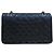 Chanel Borsa Classic Medium Flap in pelle d'agnello con catena dorata Nero - vista 5
