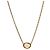 Autre Marque Cubic Round Oblique Gold Halskette Golden - Ansicht 2