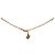 Autre Marque Cubic Round Oblique Gold Halskette Golden - Ansicht 4