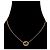Autre Marque Cubic Round Oblique Gold Halskette Golden - Ansicht 5