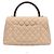 Chanel Caviar Coco Handle 28 Beiger Leder Tote Bag Braun - Ansicht 2
