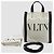 Valentino Canvas Mini Tote Bag Natural Black Schwarz - Ansicht 3