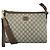 Gucci Borsa Messenger Clutch GG Supreme Interlocking Marrone - vista 6