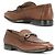 Salvatore Ferragamo Mocassino in pelle Gancini Brown Marrone