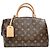 Louis Vuitton Petit Pallet Borsa a mano marrone in pelle