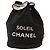 Chanel Zaino a secchiello con coulisse novelty in tela nera Nero