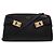 Salvatore Ferragamo Borsa a tracolla Hug Gold Logo Nera Nero
