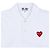 Comme Des Garcons Herren Polo T-Shirt mit Herz-Patch Weiß - Ansicht 3
