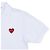 Comme Des Garcons Herren Polo T-Shirt mit Herz-Patch Weiß - Ansicht 4