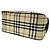 Borsa Boston Burberry in tela e pelle beige e marrone - vista 8