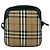 Burberry Shadow Horse Logo Nova Check Pattern Shoulder Bag Black Beige - view 3