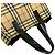 Burberry Nova Check Pattern Leder Handtasche Tote Bag Schwarz Beige - Ansicht 4