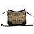Borsa a tracolla in pelle Burberry Nova Check Pattern Marrone Nero Bianco Rosso Beige