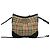 Borsa a tracolla in pelle Burberry Nova Check Pattern Marrone Nero Bianco Rosso Beige - vista 3