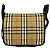 Borsa a tracolla Burberry Nova Check in tela e pelle Nero Beige - vista 3