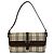 Borsa Burberry Nova Check in tela e pelle Marrone Beige