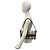 Borsa Burberry Nova Check in tela e pelle Marrone Beige - vista 2