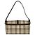 Borsa Burberry Nova Check in tela e pelle Marrone Beige - vista 3